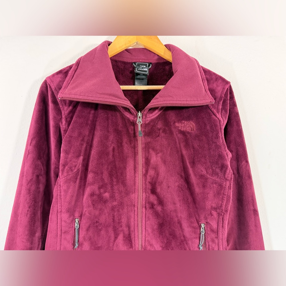 The North Face Women’s Osito Jacket Burgundy Size L Fleece - Picture 4 of 12